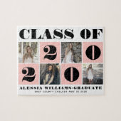 2020年はっきりしたタイポグラフィクラスの写真コラージュ赤面 ジグソーパズル (横)