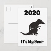 2020年はねずみの年 ポストカード (正面/裏面)
