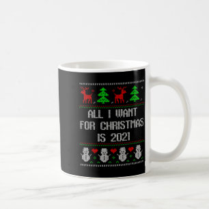 2020年はもう終わりにして Ugly Christmas Sweater 2020 F コーヒーマグカップ