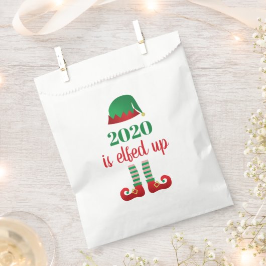 2020年はクリスマスおもしろいことわざ フェイバーバッグ (クリップ留めされた状態)