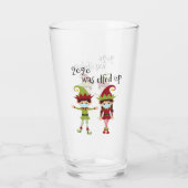 2020年はクリスマスを迎えおもしろいた タンブラーグラス (裏面)
