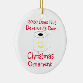 2020年はクリスマス飾りに値しない セラミックオーナメント (右)