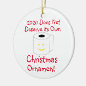 2020年はクリスマス飾りに値しない セラミックオーナメント (左)