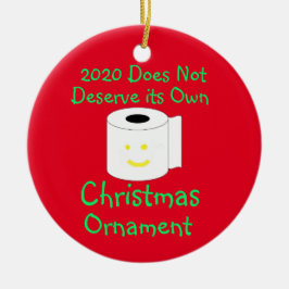 2020年はクリスマス飾りに値しない セラミックオーナメント