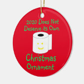 2020年はクリスマス飾りに値しない セラミックオーナメント (左)