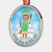 2020年はファセマスクの民族おもしろい小妖精や小人で解放された メタルオーナメント (左)