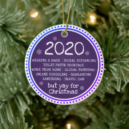 2020年は最悪だったけど、クリスマスは最高! セラミックオーナメント
