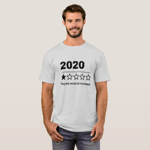 2020年は最悪Tシャツ とても悪い 再びはおすすめしない Tシャツ