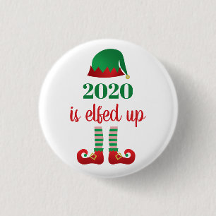 2020年は検疫クリスマス·おもしろいことわざ 缶バッジ