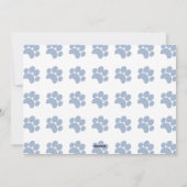 2020年は犬の写真からラフの年の青だった シーズンカード (裏面)