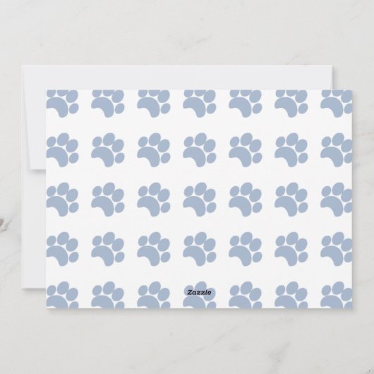 2020年は犬の写真からラフの年の青だった シーズンカード (裏面)