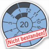 2020年は確実に年検に失敗！ シール (正面)