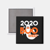 2020年はbooシート幽霊ハロウィン マグネット (正面/裏面)