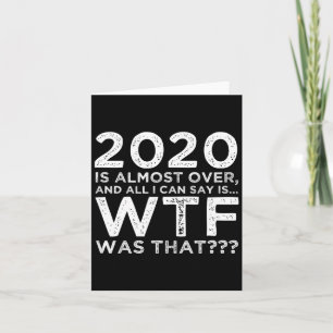 2020年ももう終わり 何だったんだ? 面白い新年 カード