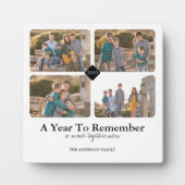 2020年を思い出す年の写真コラージュ フォトプラーク (正面)