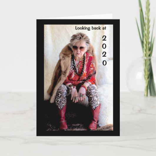 2020年を振り返り未来へと向かうカード カード (正面)