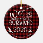 2020年を生き抜いた コロナ禍のクリスマス セラミックオーナメント (裏面)