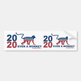 2020年アメリカ大統領のためのサルです バンパーステッカー