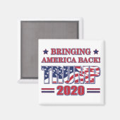 2020年アメリカ・バックトランプ マグネット (正面/裏面)