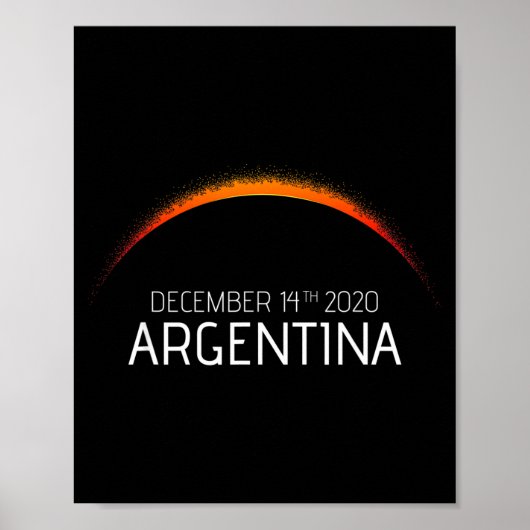 2020年アルゼンチンの日食 アルゼンチン 日食 ポスター (正面)