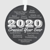 2020年エバ熱狂するン・コロナウイルスCOVID-19 オーナメント (裏面)