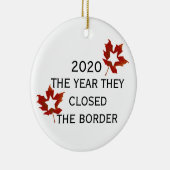 2020年カナダUSA彼らは閉鎖縁どした セラミックオーナメント (右)