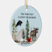 2020年カナダUSA彼らは閉鎖縁どした セラミックオーナメント (右)