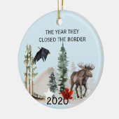 2020年カナダUSA彼らは閉鎖縁どした セラミックオーナメント (左)