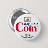2020年カリフォルニア州コリー・ブッカー会長 缶バッジ (正面&裏面)