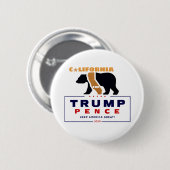 2020年カリフォルニア州トランプ・ペンス 缶バッジ (正面&裏面)