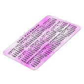 2020年カレンダピンクウォーター色の星 マグネット (左側)