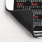 2020年カレンダーミッドセンチュリー黒猫 マウスパッド (コーナー)