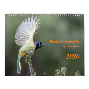 2020年カレンダー、トム·スパインによる鳥の写真 カレンダー