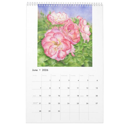 2020年カレンダー（固定2） カレンダー (6月 2026)