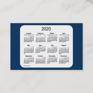 2020年カレンダー(Janz Police Box Blue Euro) 名刺