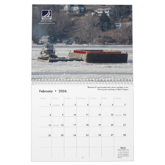 2020年カレンダー – NYSマリーンハイウェイタグ&バージェス カレンダー (2月 2026)