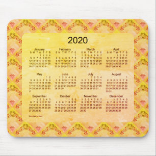 2020年カレンダーby Janzアールヌーボー・フォイル マウスパッド