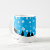 2020年キツネ酒2020おもしろい年 コーヒーマグカップ (正面左)