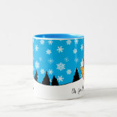 2020年キツネ酒2020おもしろい年 ツートーンマグカップ (中央)