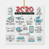 2020年クおもしろいリスマス検疫記念 セラミックオーナメント (裏面)