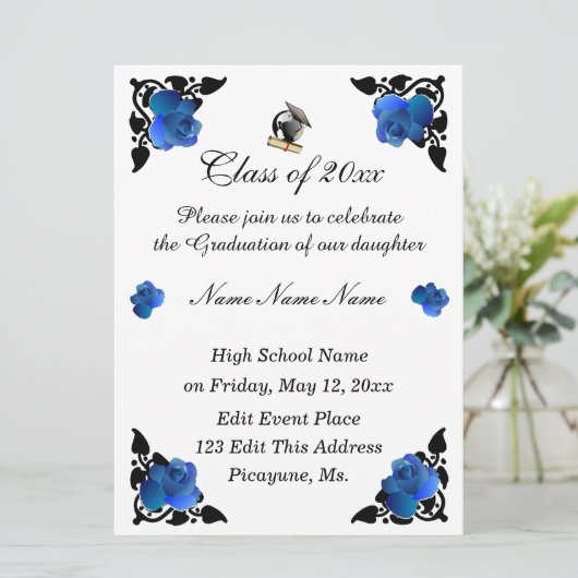 2020年クラスの卒業招待状 招待状 (スタンド正面)