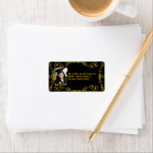 2020年クラスの金ゴールドブラックビクトリアン住所 シール (インサイチュ)