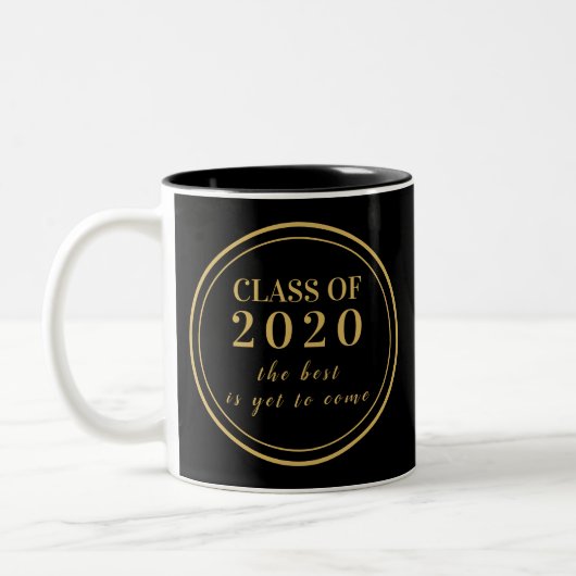 2020年クラス黒金ゴールド高校懇親会 ツートーンマグカップ (左)