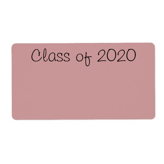 2020年クラス ラベル (正面)