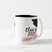 2020年クラス、検疫された卒業金ゴールドタッセル ツートーンマグカップ (正面右)