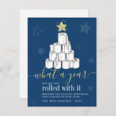 2020年クリスマスツリートイレ紙 シーズンカード (正面/裏面)