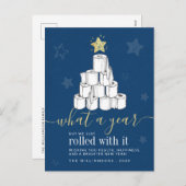 2020年クリスマスツリートイレ紙 シーズンポストカード (正面/裏面)