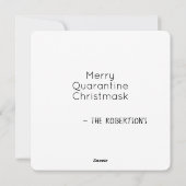 2020年クリスマスフラットを思い出すおもしろいために シーズンカード (裏面)