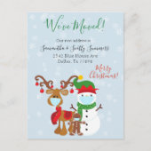 2020年クリスマスホリデー引越し告知 案内ポストカード (正面)