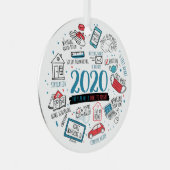 2020年クリスマス検疫記念活動 メタルオーナメント (正面右)